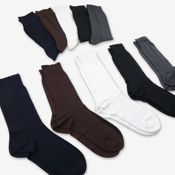 Lot de Paires de Chaussettes Classique en Coton Couleur unie