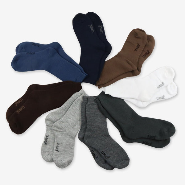 Lot Paires de Chaussettes Chaudes Couleur Unie Automne Hiver